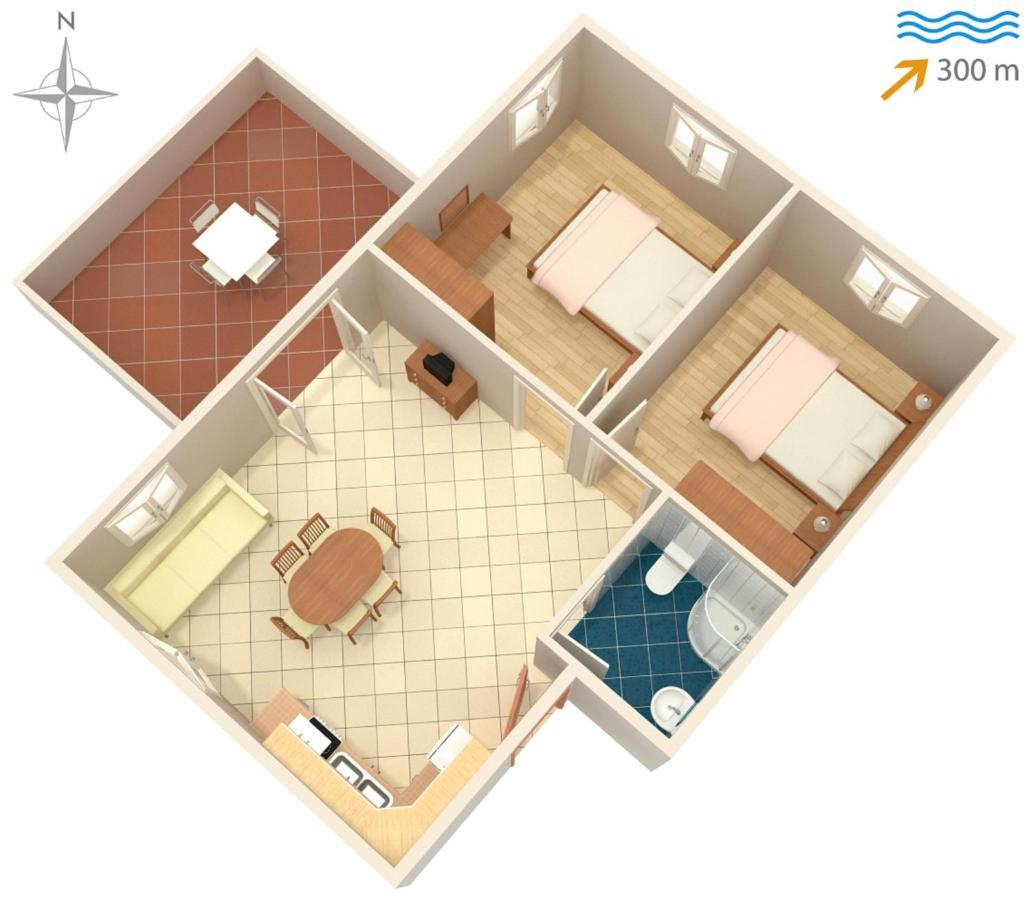 Apartments With A Parking Space Tkon, Pasman - 6216 المظهر الخارجي الصورة